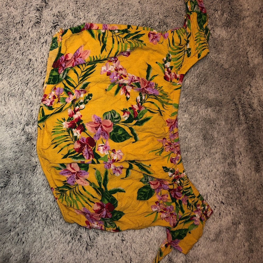 Off the shoulder crop top; never worn
